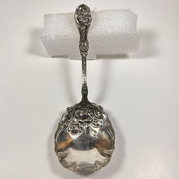 Vtg Glenrose Serving Spoon Wm. A. Rogers Silverplate A1 Large 1900 - Picture 3 of 16